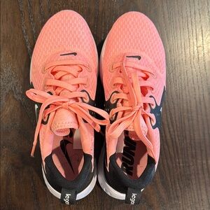 Nike React Pink and Black Sneakers Lightweight Athletic Design
